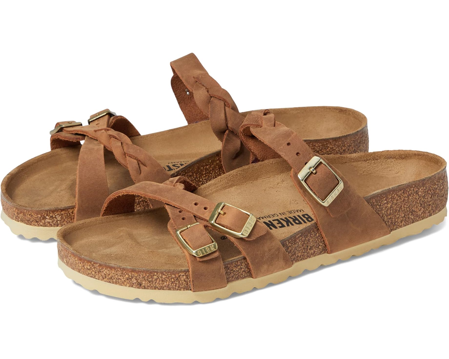 BIRKENSTOCK FRANCA BRAIDED FUCHSIA OIL LEATHER
