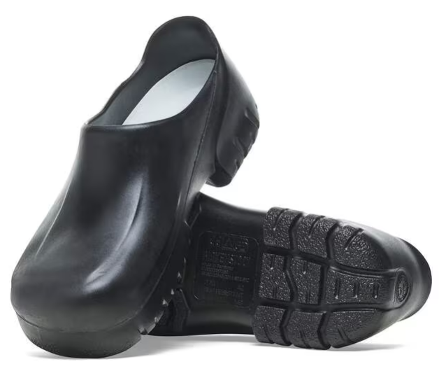 Birkenstock A 640 PU Clog - Safety Work Shoe - Steel Toe Protection - Slip Resistant Sole - Washable Footbed