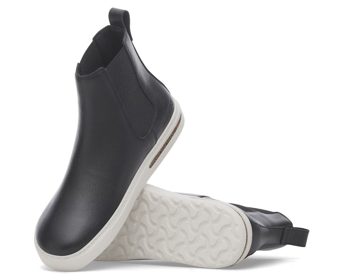 Birkenstock Bend Chelsea Natural Leather Black Chelsea Boot
