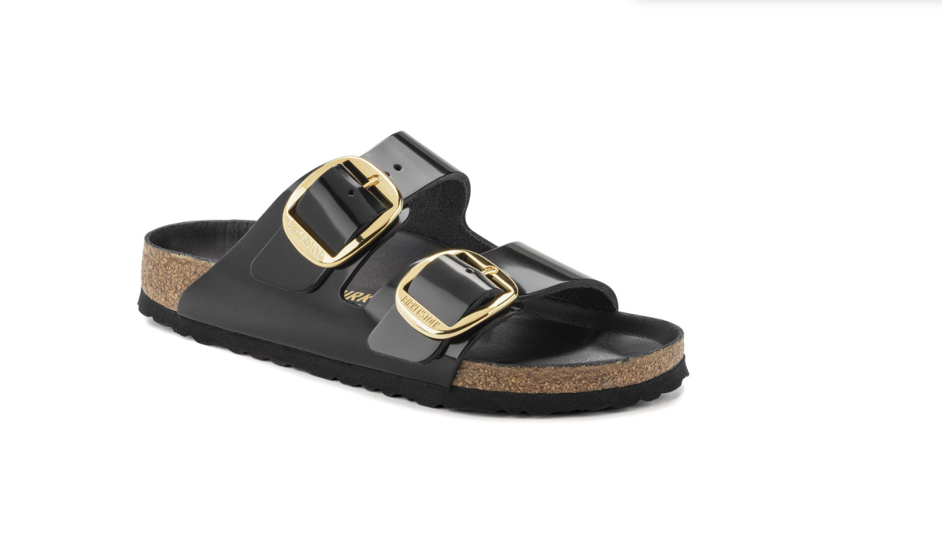 Birkenstock Arizona Big Buckle Patent Leather High Shine Black