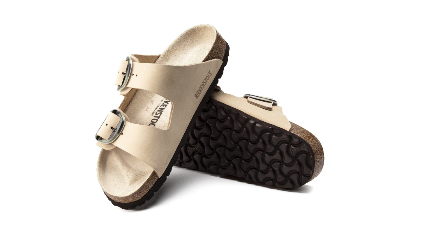 Birkenstock Arizona Big Buckle Nubuck Leather Almond