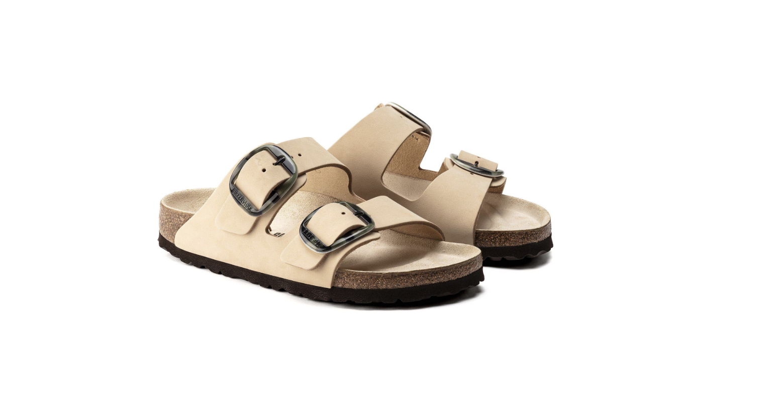Birkenstock Arizona Big Buckle Nubuck Leather Almond