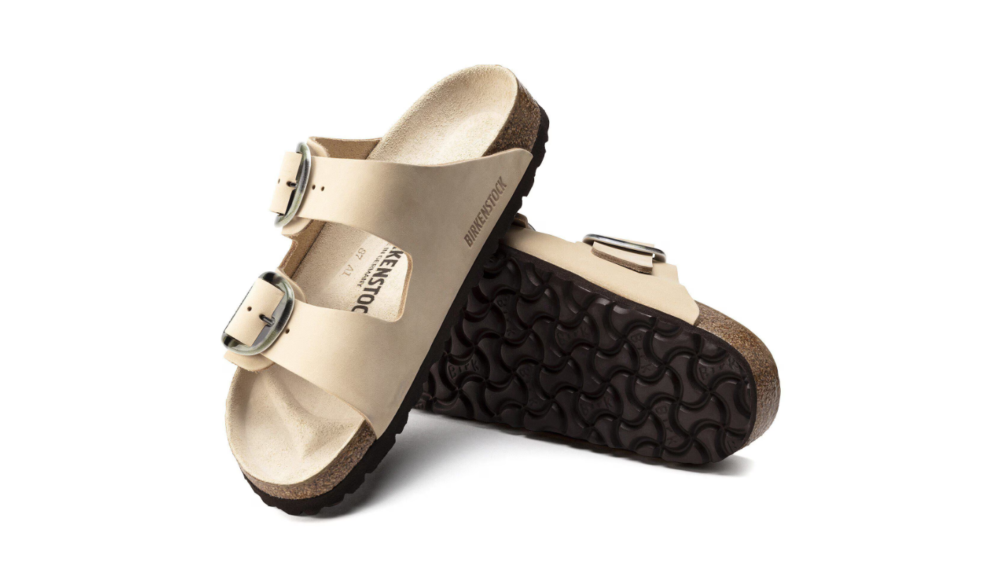 Birkenstock Arizona Big Buckle Nubuck Leather Almond