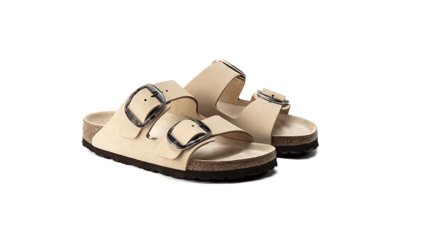 Birkenstock Arizona Big Buckle Nubuck Leather Almond