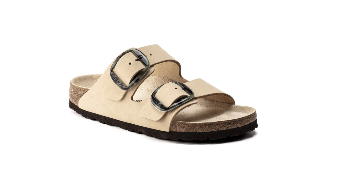 Birkenstock Arizona Big Buckle Nubuck Leather Almond