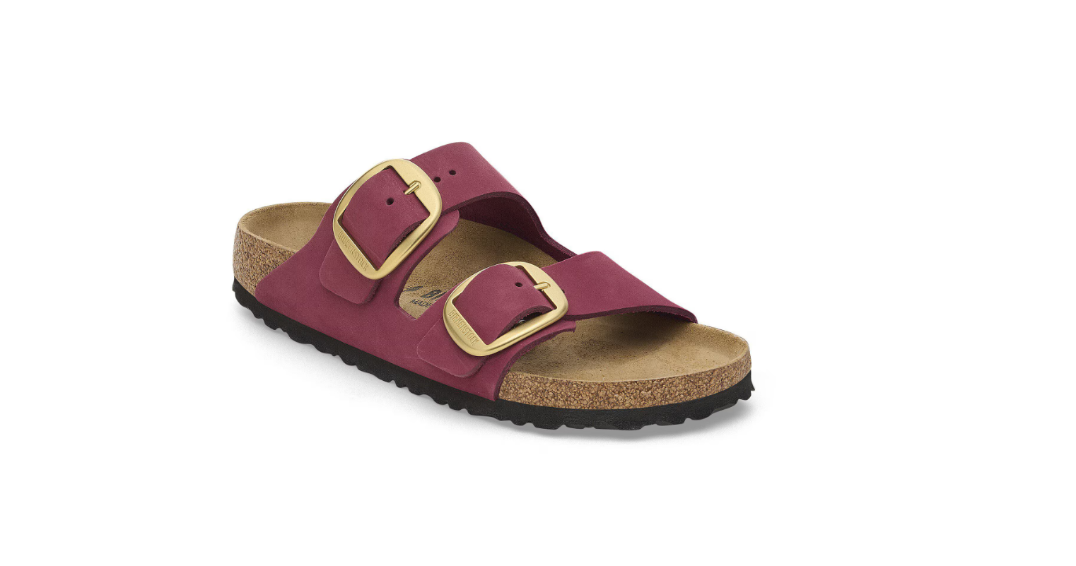 Birkenstock Arizona Big Buckle Nubuck Leather Berry Crush
