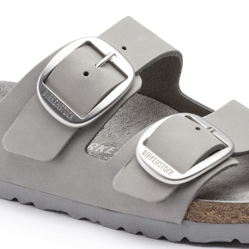 Birkenstock Arizona Big Buckle Nubuck Leather Dove Gray