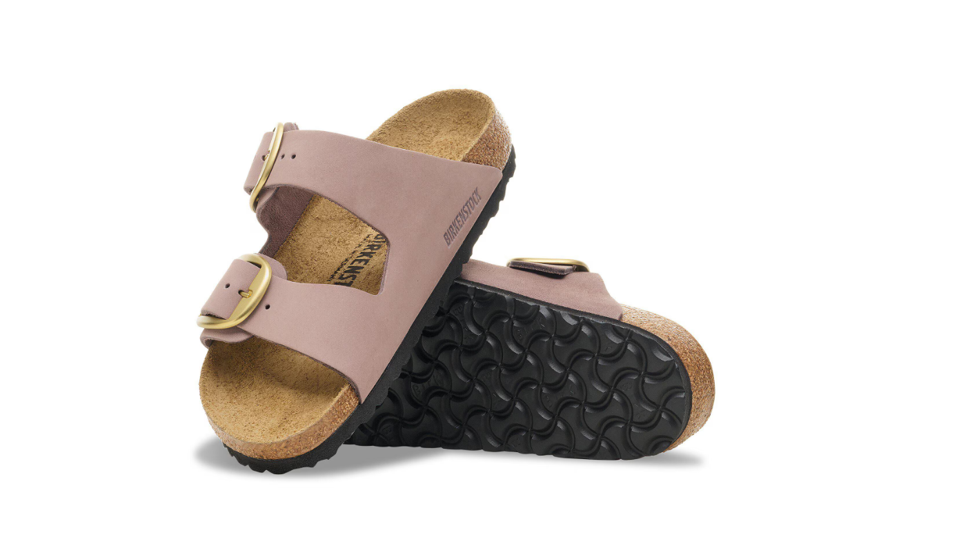 Birkenstock Arizona Big Buckle Nubuck Leather Faded Purple