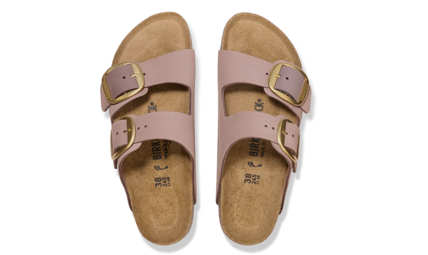 Birkenstock Arizona Big Buckle Nubuck Leather Faded Purple