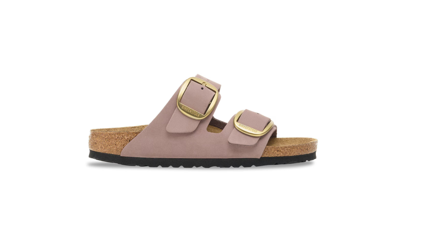 Birkenstock Arizona Big Buckle Nubuck Leather Faded Purple