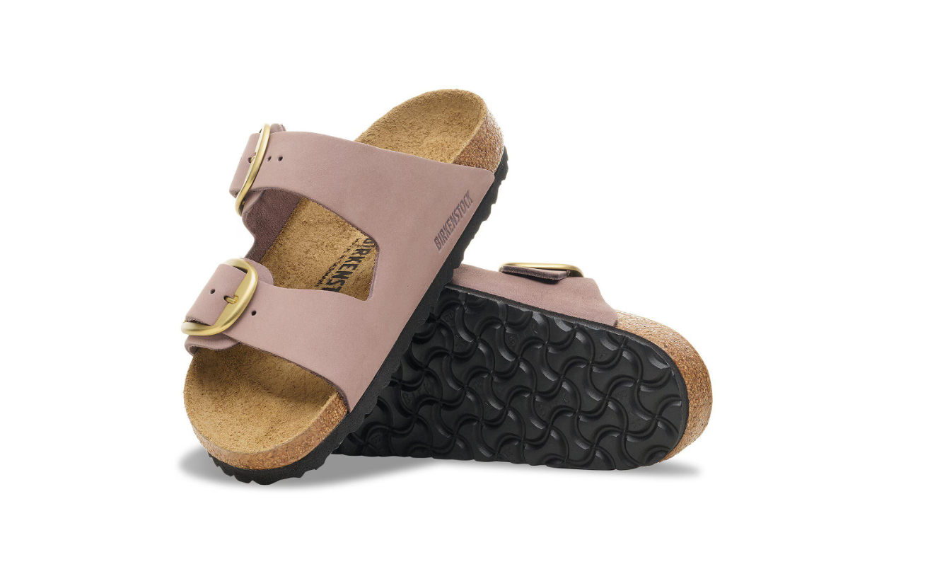 Birkenstock Arizona Big Buckle Nubuck Leather Faded Purple