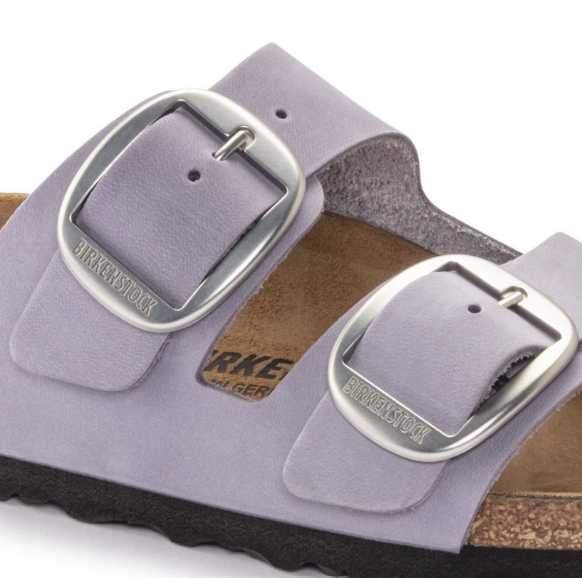 Birkenstock Arizona Big Buckle Nubuck Leather Purple Fog