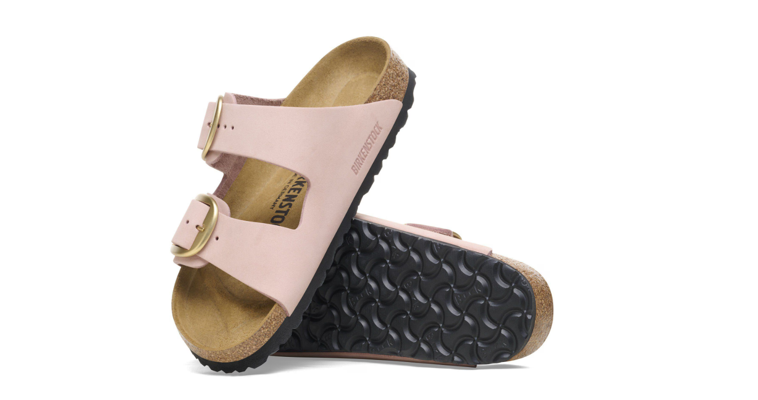 Birkenstock Arizona Big Buckle Nubuck Leather Soft Pink