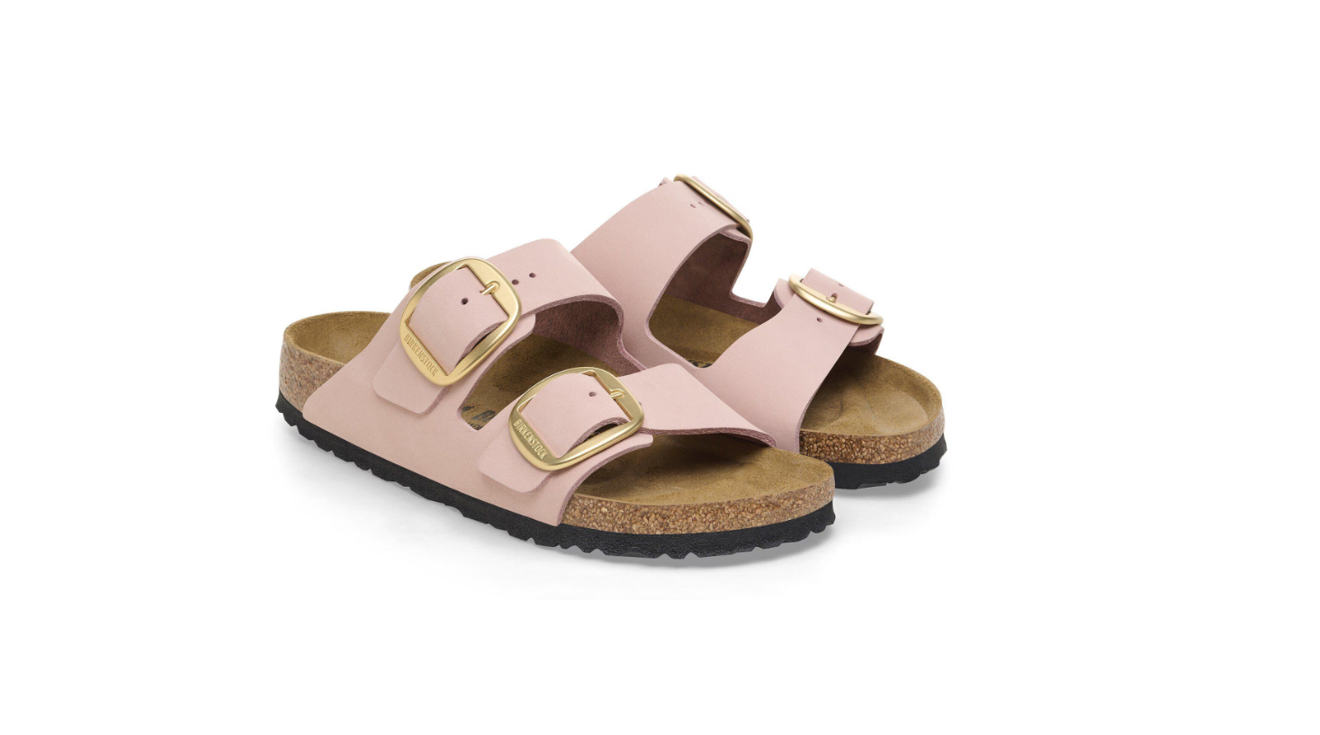 Birkenstock Arizona Big Buckle Nubuck Leather Soft Pink