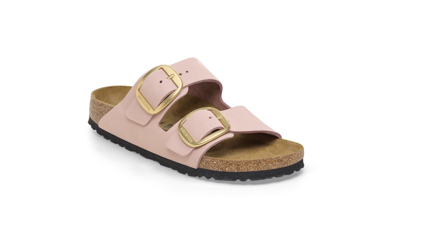 Birkenstock Arizona Big Buckle Nubuck Leather Soft Pink