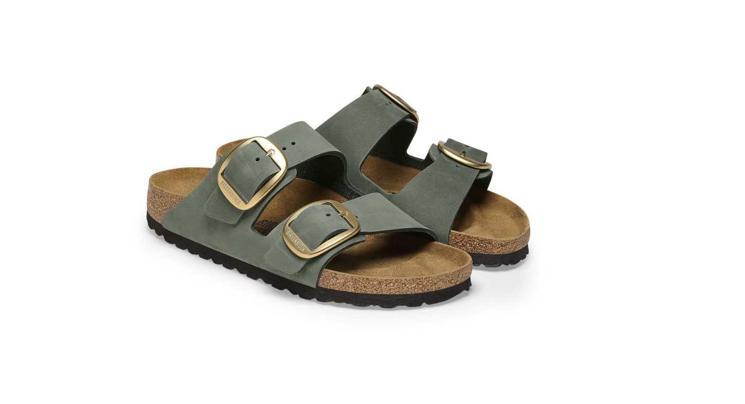 Birkenstock Arizona Big Buckle Nubuck Leather Thyme