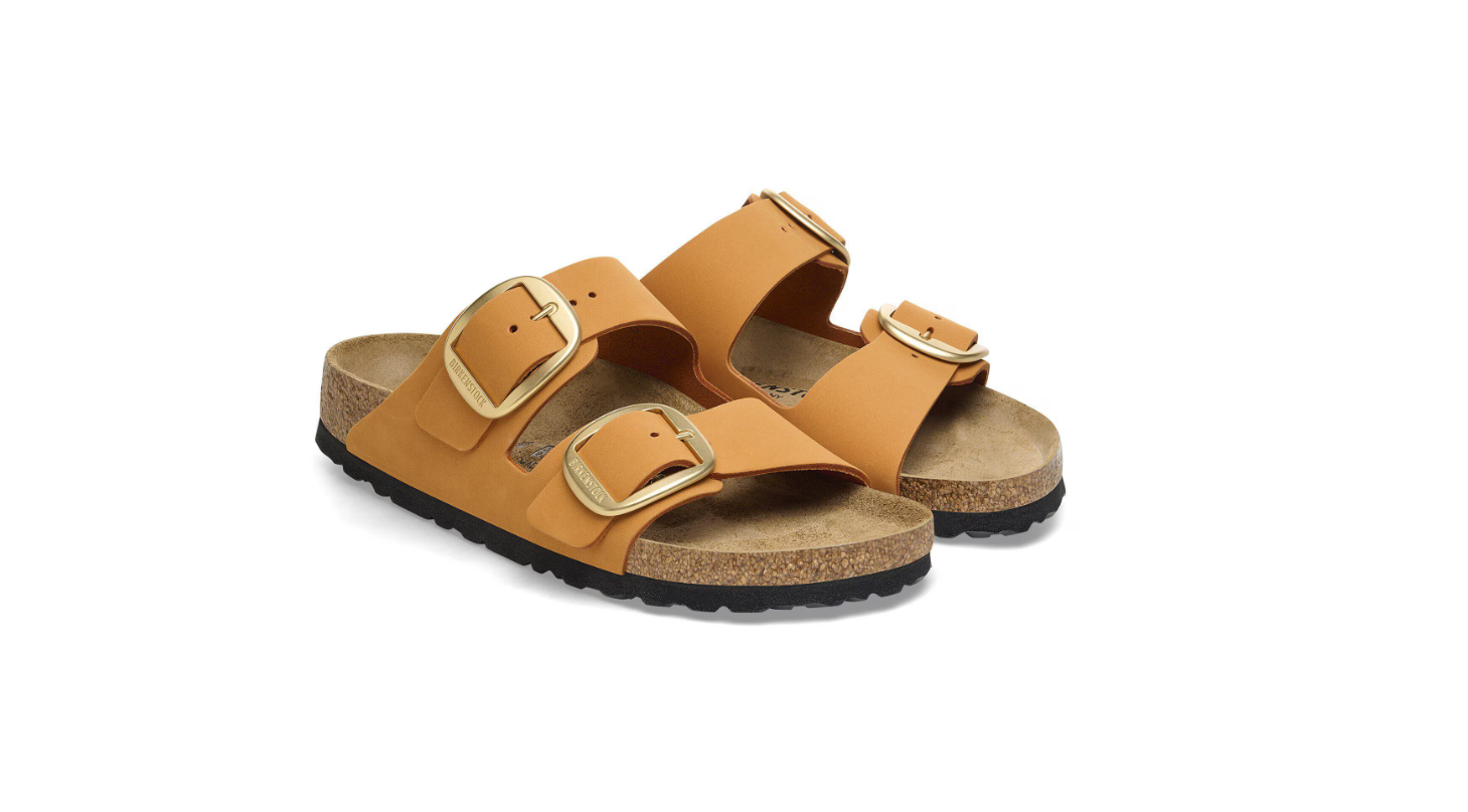 Birkenstock Arizona Big Buckle Nubuck Leather Burnt Orange