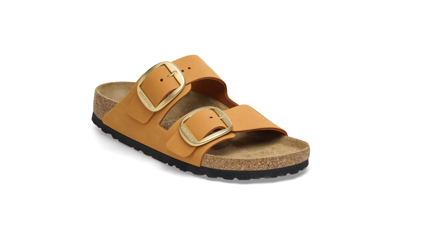 Birkenstock Arizona Big Buckle Nubuck Leather Burnt Orange