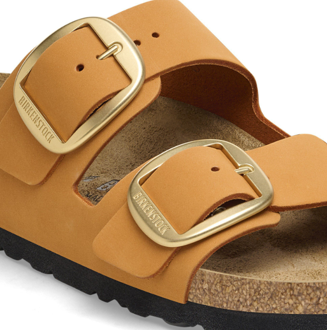 Birkenstock Arizona Big Buckle Nubuck Leather Burnt Orange