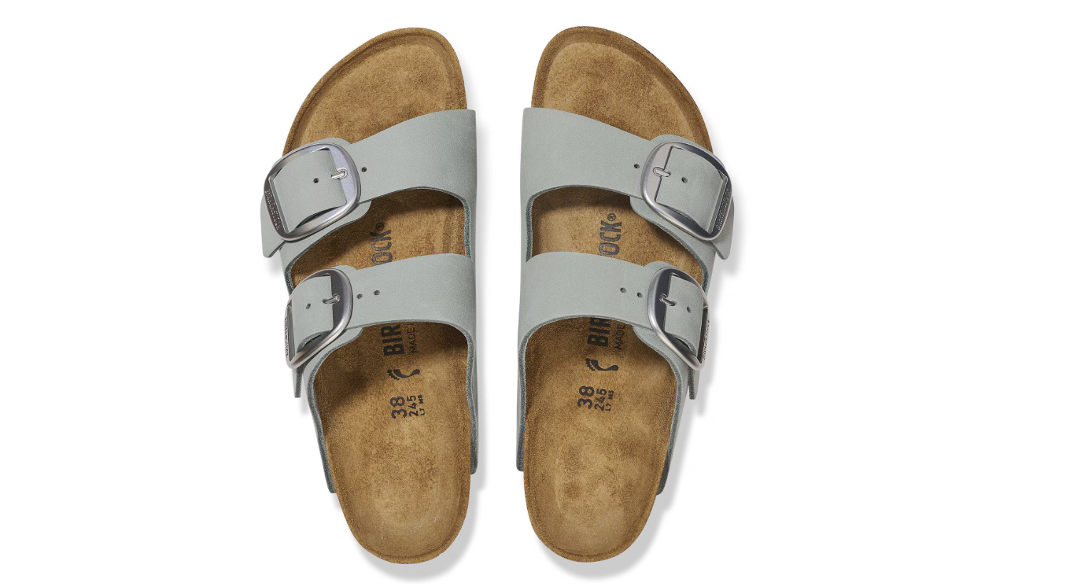 Birkenstock Arizona Big Buckle Nubuck Leather Pure Sage