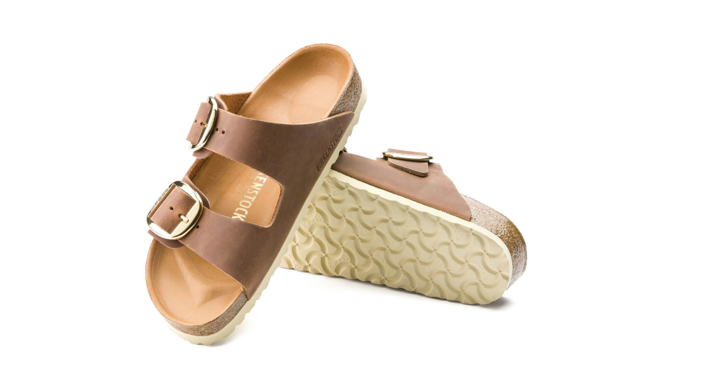 Birkenstock Arizona Big Buckle Oiled Leather Cognac Sandals