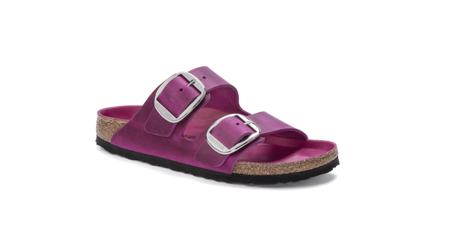 Birkenstock Arizona Big Buckle Oiled Leather Festival Fuchsia Sandals