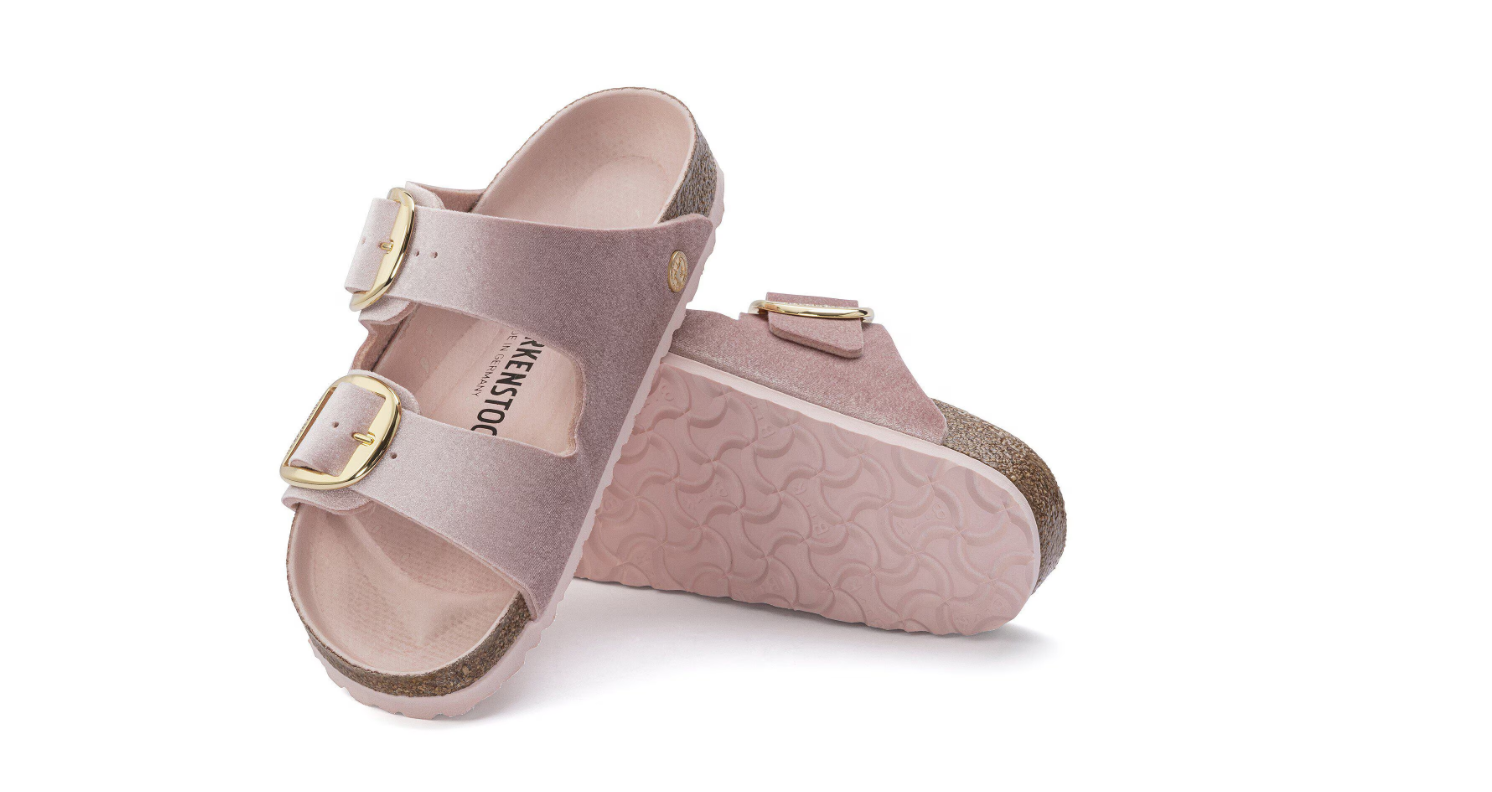 Birkenstock Arizona Big Buckle Velvet Light Rose Sandals