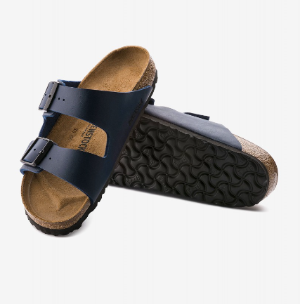 Birkenstock Arizona Birko-Flor Blue Narrow Sandals