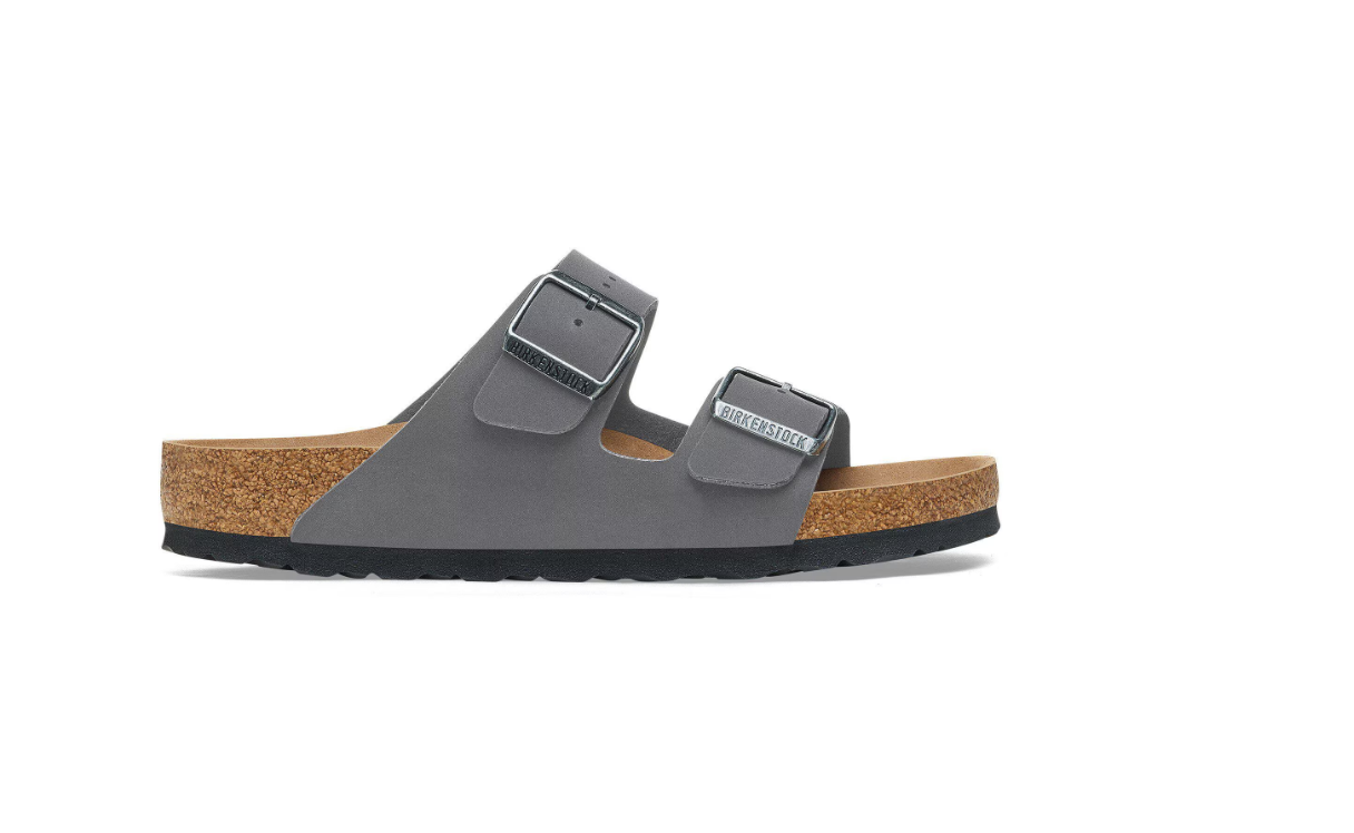 Birkenstock Arizona Vegan Birko-Flor Nubuck Concrete Gray