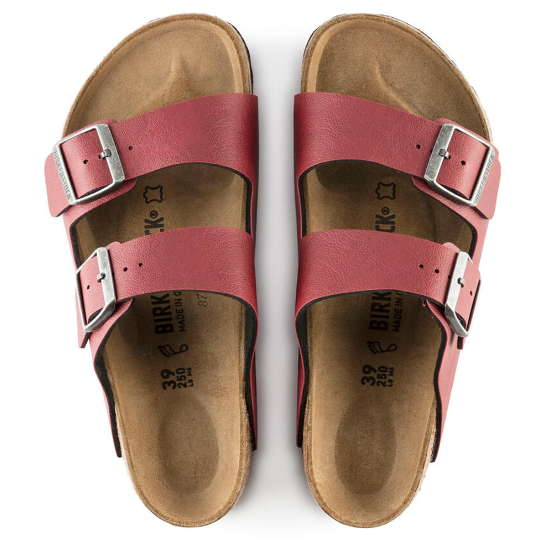Birkenstock Arizona Birko-Flor Pull Up Bordeaux Sandals
