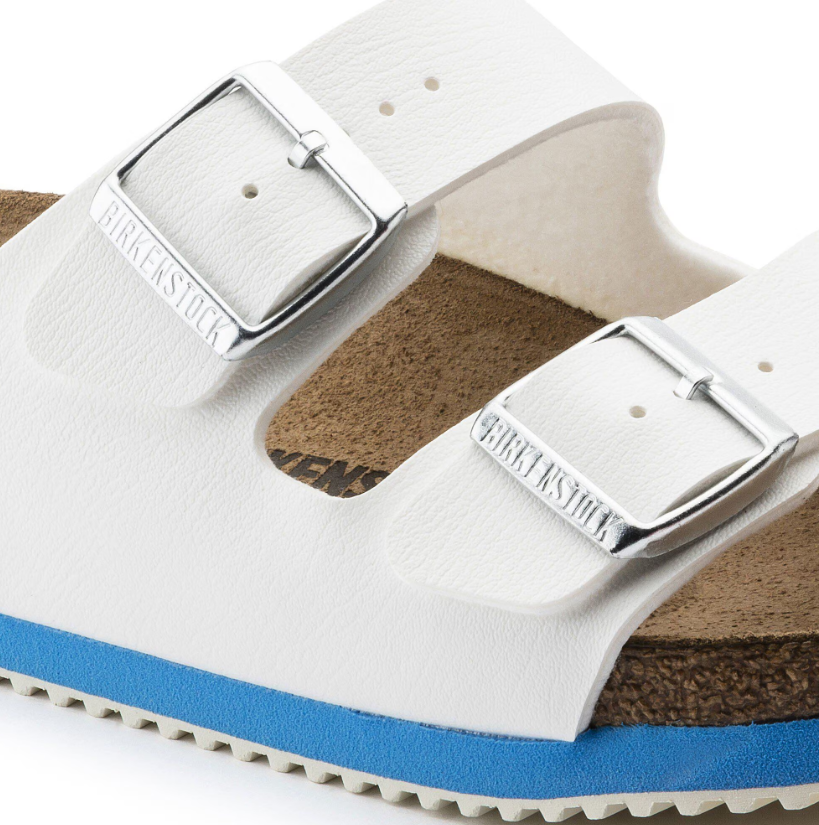 Birkenstock Arizona Super Grip Birko-Flor White