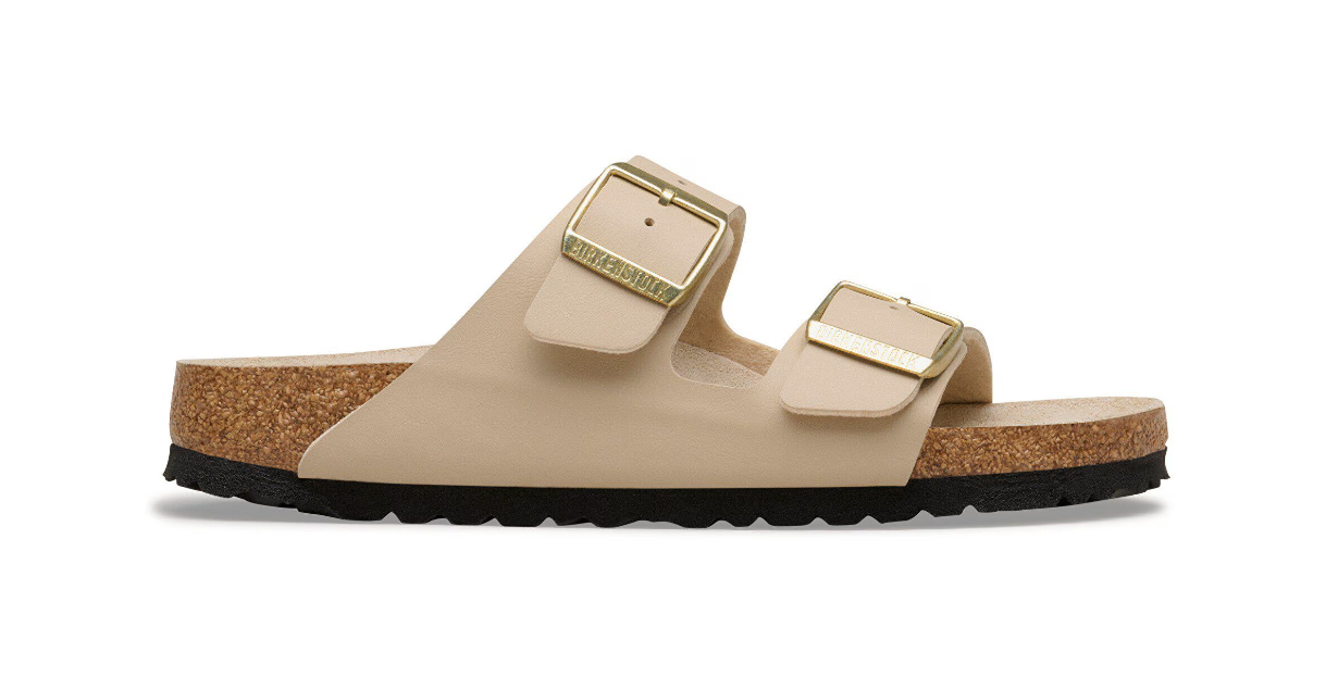 Birkenstock Arizona Birko-Flor Triples Sandcastle/Oyster Sandals
