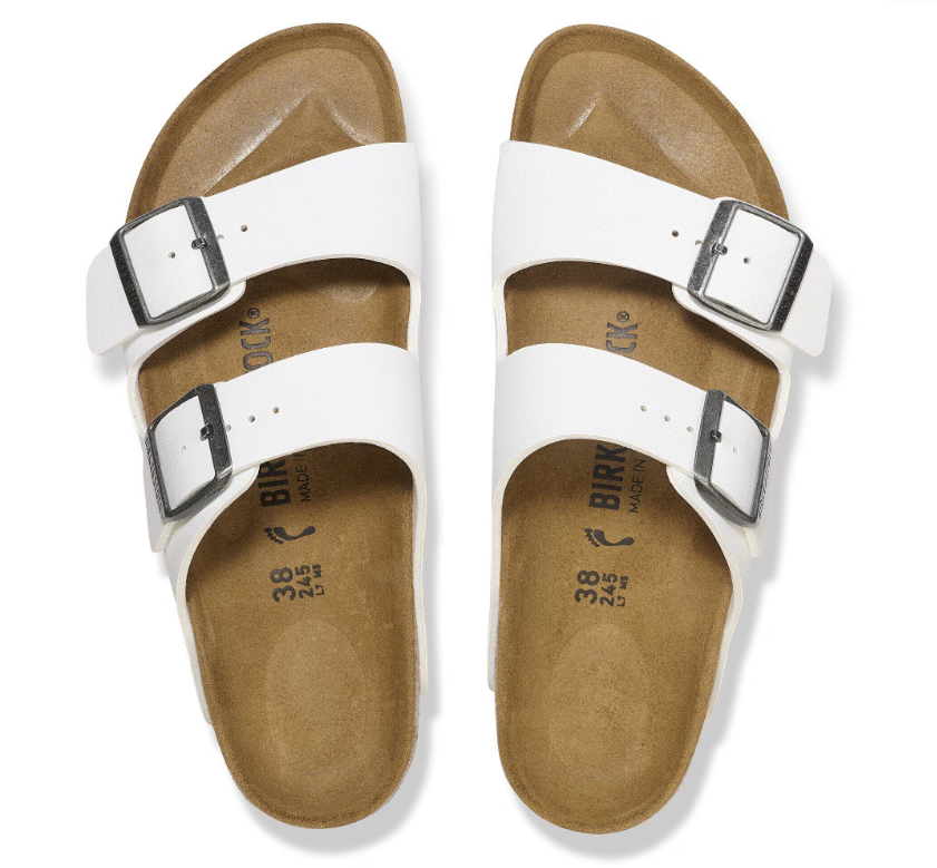 Birkenstock Arizona Birko-Flor White Sandals