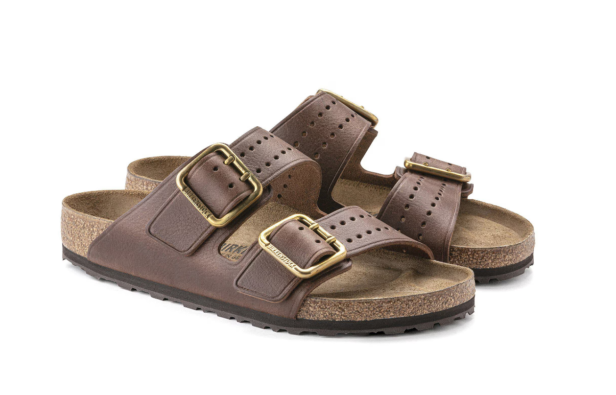 Birkenstock Arizona Bold Natural Leather Roast Sandals