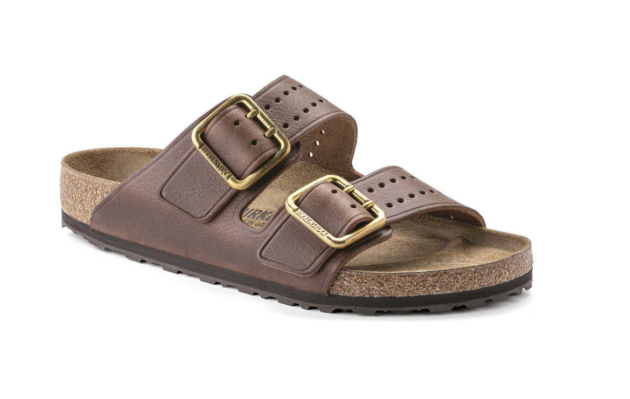 Birkenstock Arizona Bold Natural Leather Roast Sandals