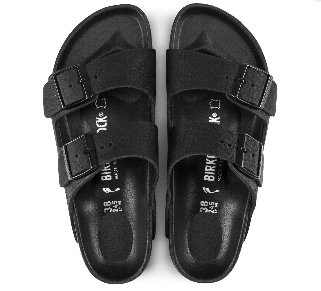 Birkenstock Arizona Natural Leather Exquisite Black