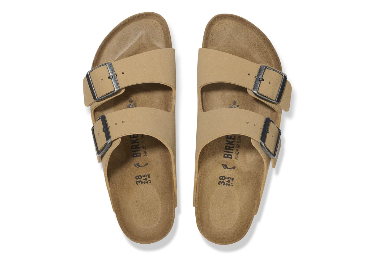 Birkenstock Arizona Birko-Flor Nubuck Birkibuc Latte Cream