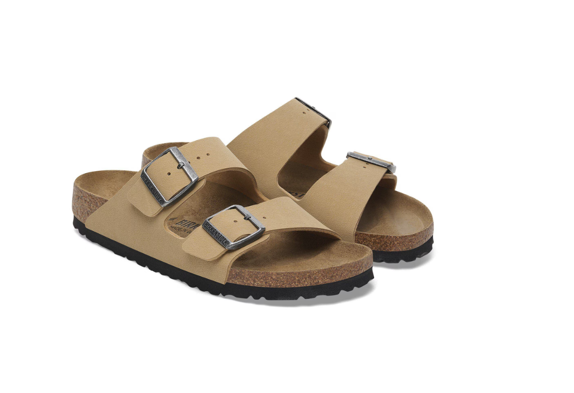 Birkenstock Arizona Birko-Flor Nubuck Birkibuc Latte Cream
