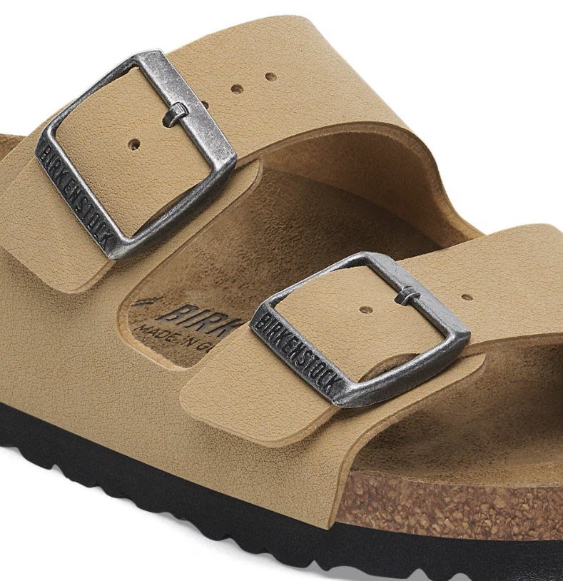 Birkenstock Arizona Birko-Flor Nubuck Birkibuc Latte Cream