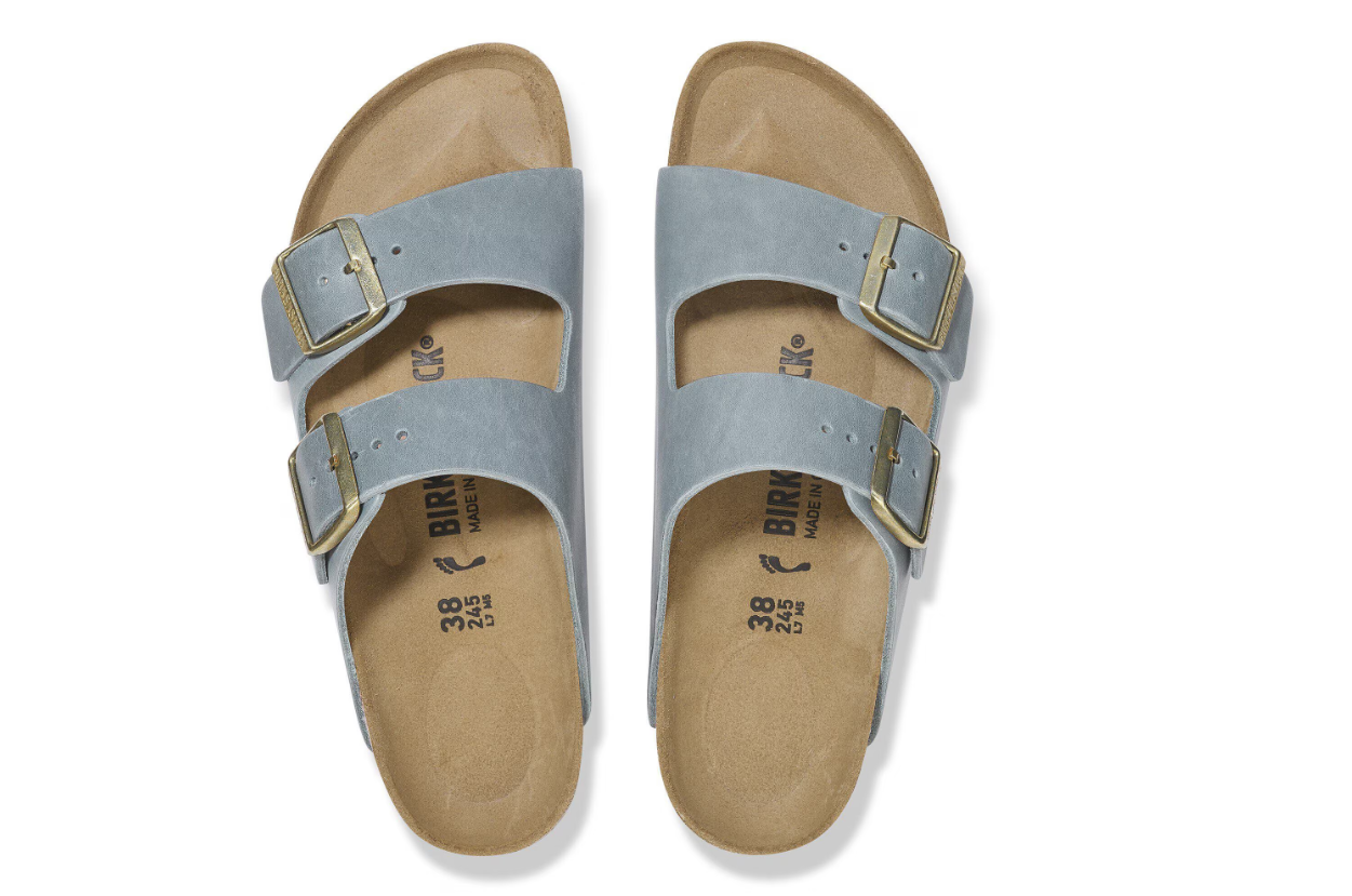 Birkenstock Arizona Oiled Leather Basalt Gray Sandals
