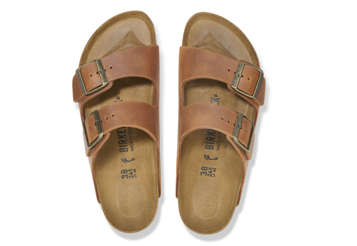 Birkenstock Arizona Oiled Leather Cognac Sandals