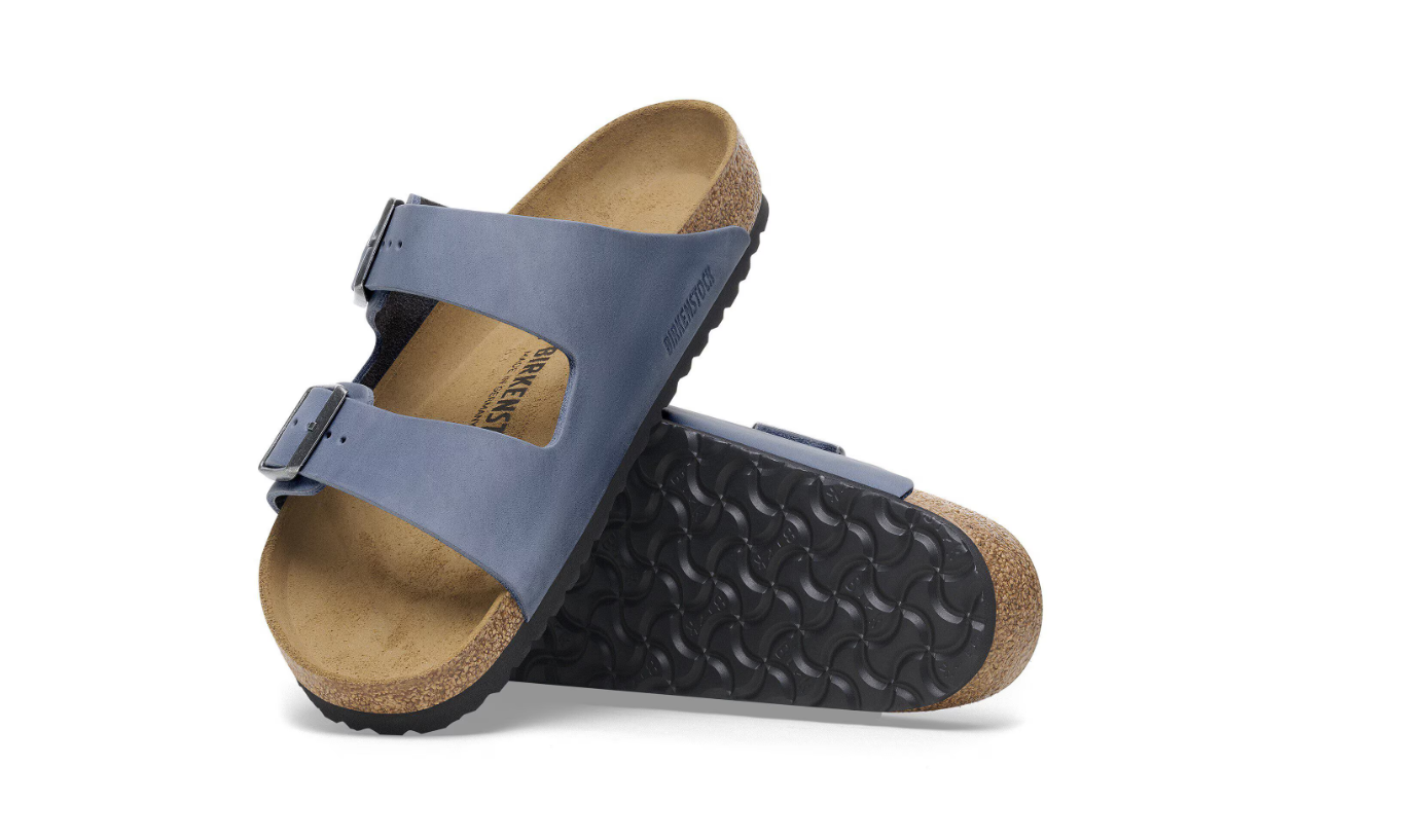 Birkenstock Arizona Oiled Leather Elemental Blue Sandals