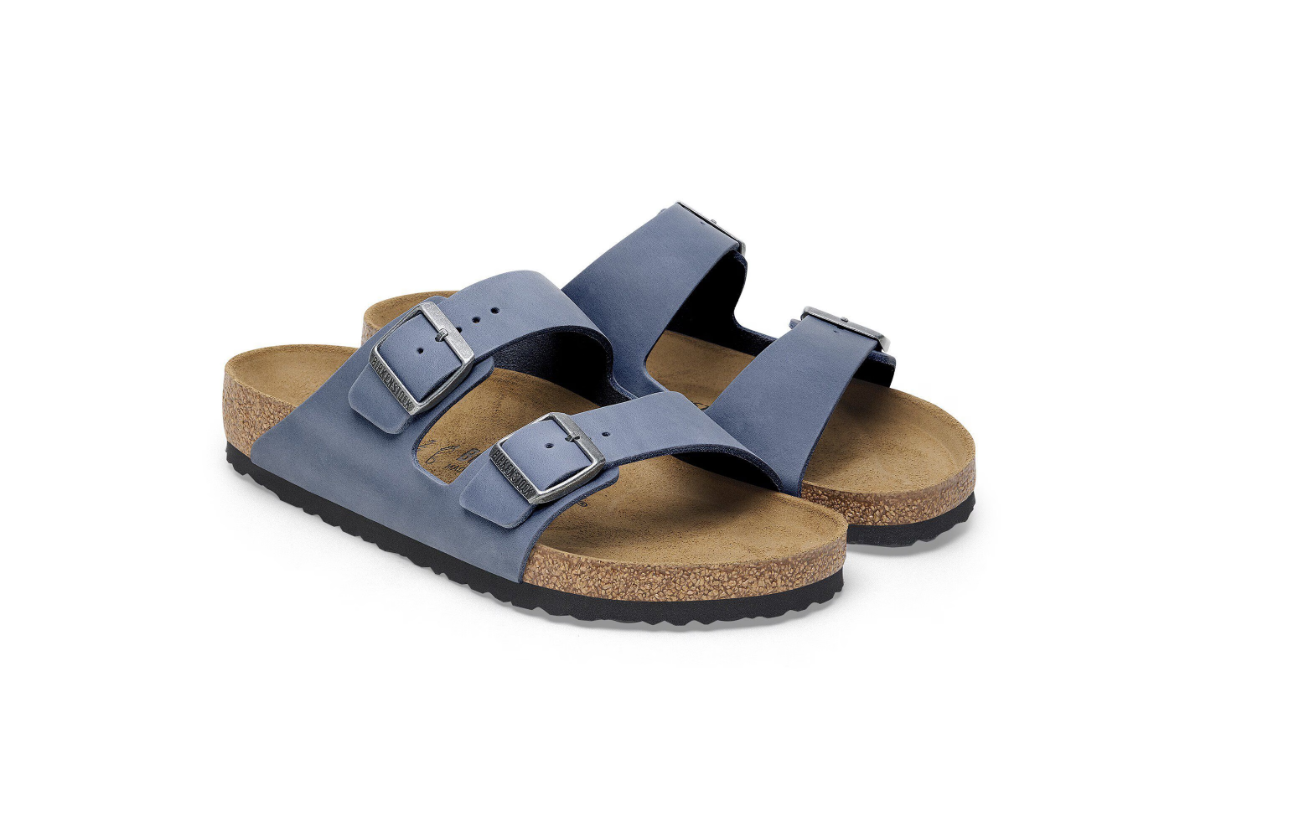 Birkenstock Arizona Oiled Leather Elemental Blue Sandals