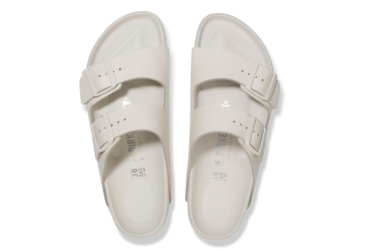 Birkenstock Arizona Exquisite Natural Leather Sandals Eggshell