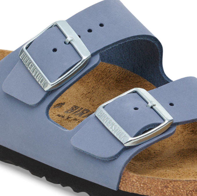 Birkenstock Arizona Nubuck Leather Stone Blue