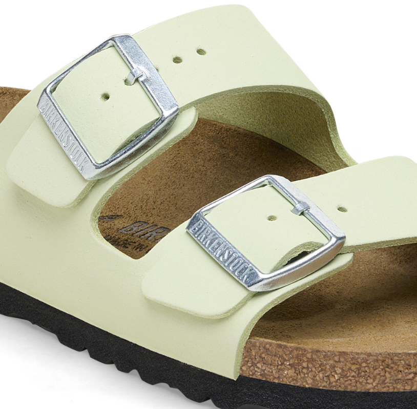 Birkenstock Arizona Nubuck Leather Faded Lime