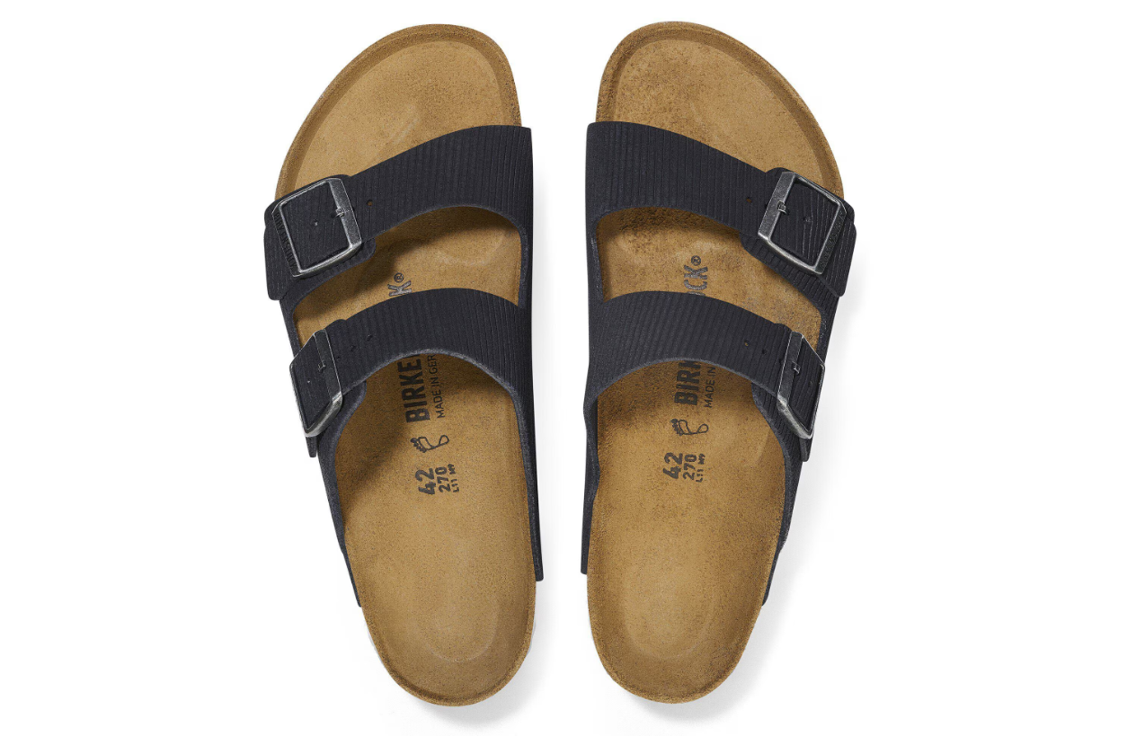 Birkenstock Arizona Suede Leather Embossed Corduroy Midnight