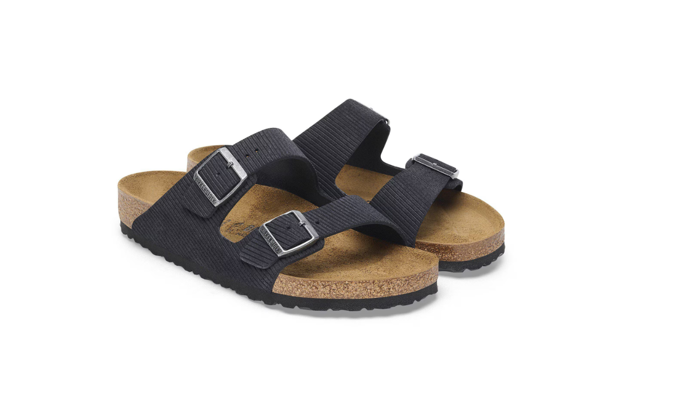 Birkenstock Arizona Suede Leather Embossed Corduroy Midnight