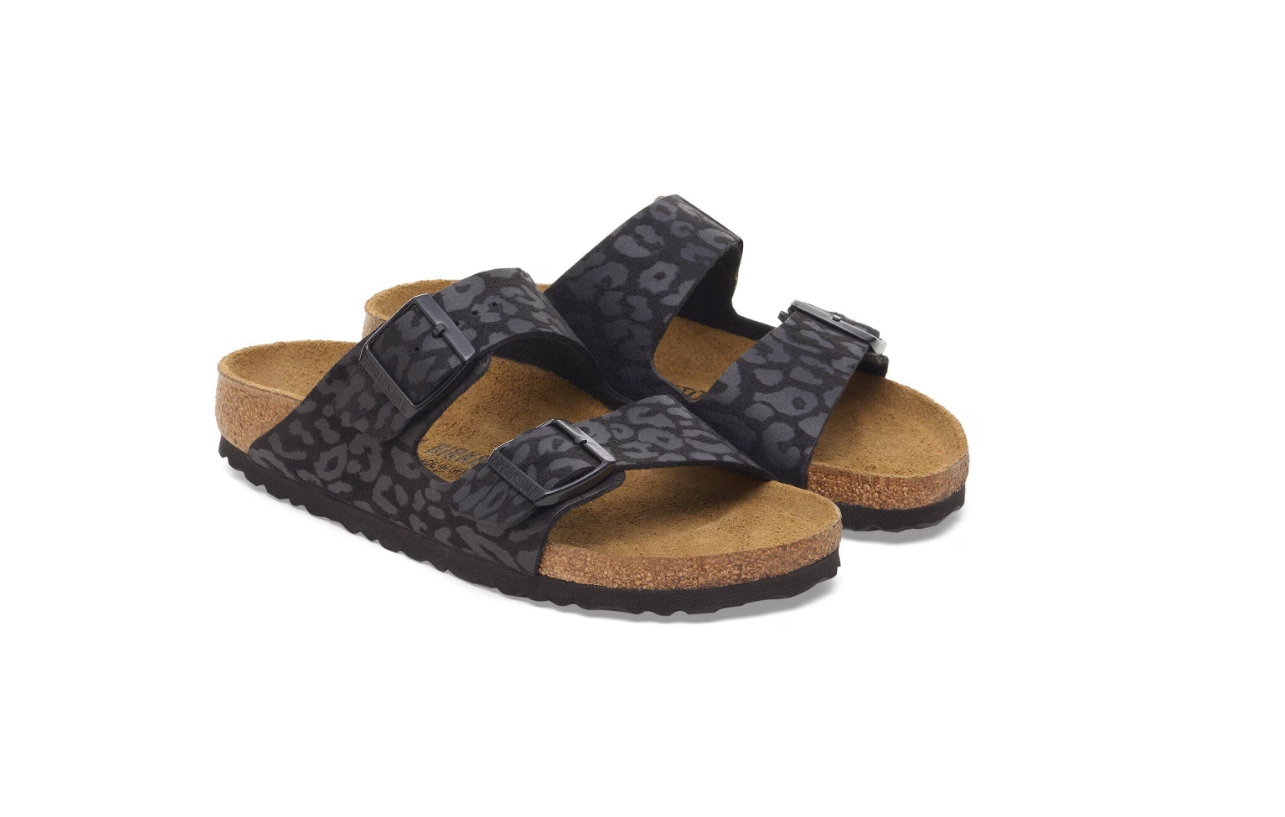 Birkenstock Arizona Synthetics Leo Black Sandals