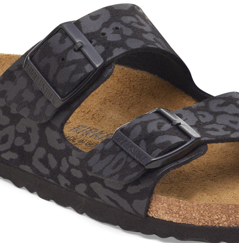 Birkenstock Arizona Synthetics Leo Black Sandals